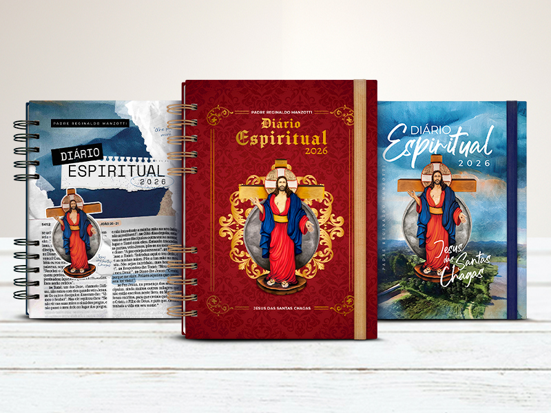 Diário Espiritual 2026 chega com três capas inspiradoras