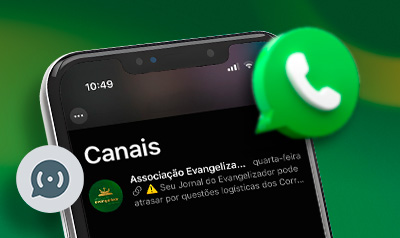 Associação Evangelizar é Preciso lança canal oficial no WhatsApp